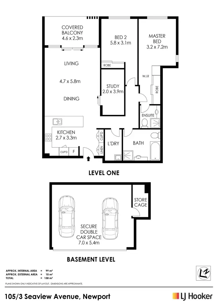 Floorplan of Homely unit listing, 105/3 Seaview Avenue, Newport NSW 2106