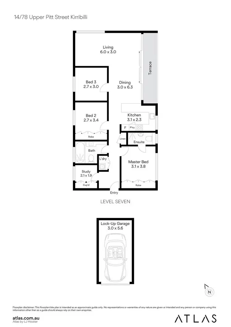 Floorplan of Homely unit listing, 14/78 Upper Pitt Street, Kirribilli NSW 2061