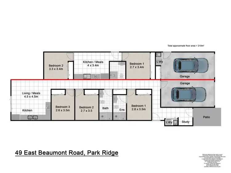 Floorplan of Homely house listing, 49 East Beaumont Road, Park Ridge QLD 4125