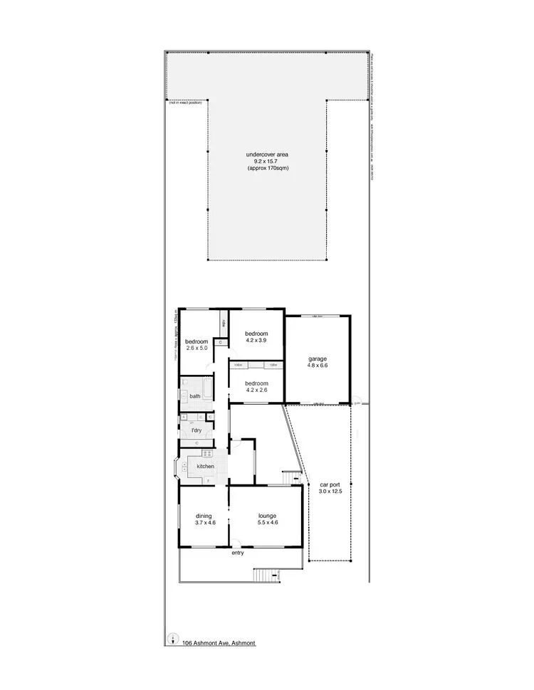 Floorplan of Homely house listing, 106 Ashmont Avenue, Ashmont NSW 2650
