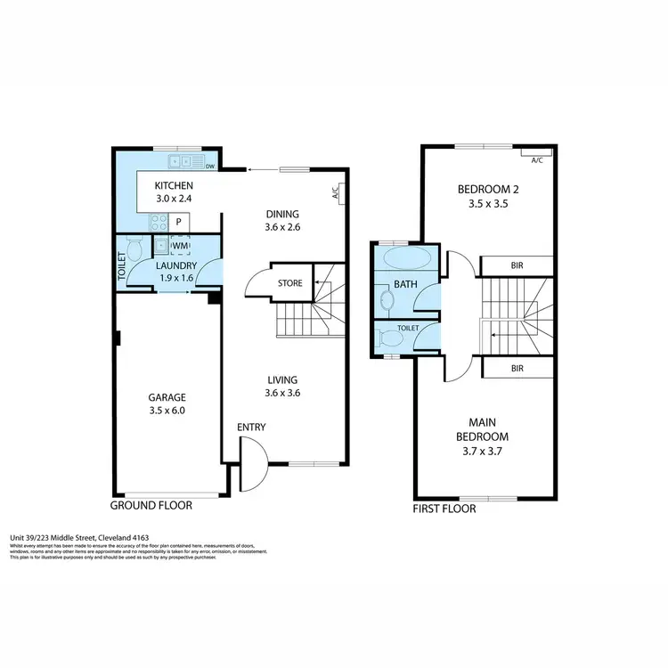 Floorplan of Homely unit listing, 39/223 Middle Street, Cleveland QLD 4163