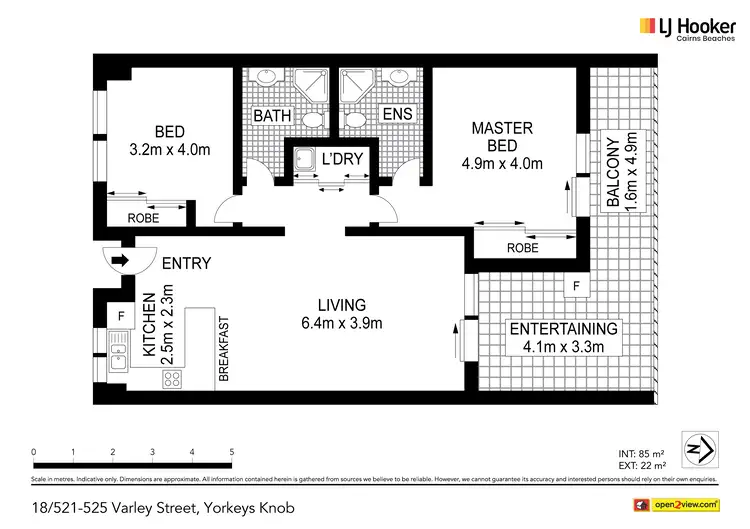 Floorplan of Homely apartment listing, 18/521-525 Varley Street, Yorkeys Knob QLD 4878