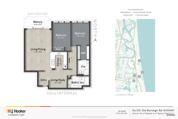 Floorplan of Homely apartment listing, 13c/50 Old Burleigh Road, Surfers Paradise QLD 4217