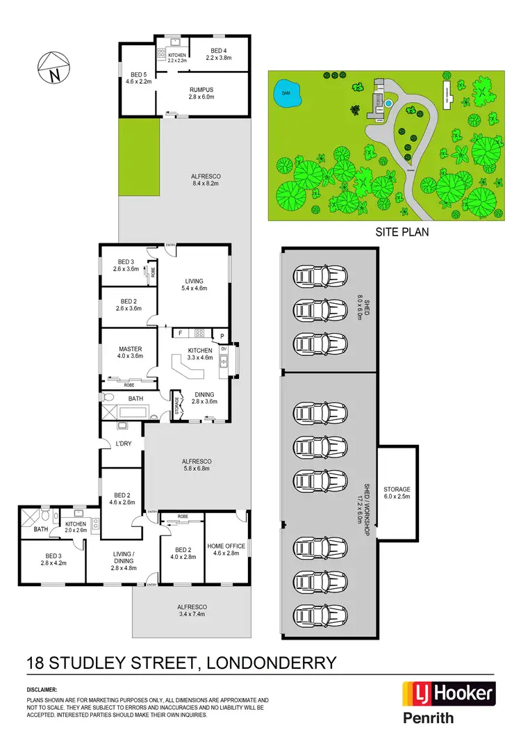 Floorplan of Homely rural property listing, 18 Studley Street, Londonderry NSW 2753