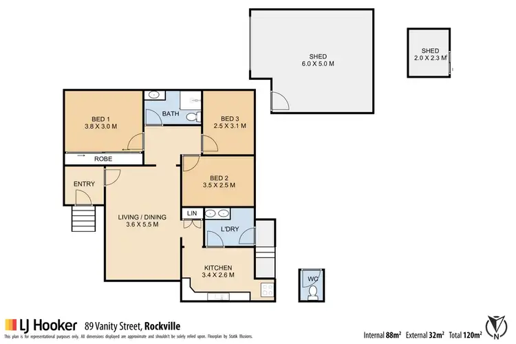 Floorplan of Homely house listing, 89 Vanity Street, Rockville QLD 4350
