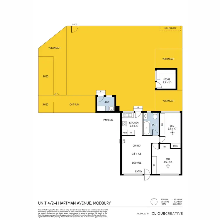 Floorplan of Homely house listing, 4/2-4 Hartman Avenue, Modbury SA 5092