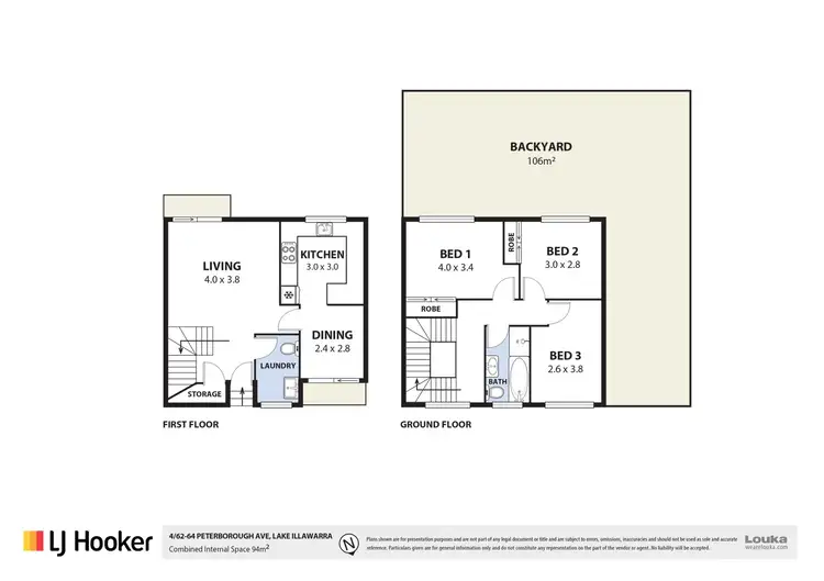 Floorplan of Homely house listing, 4/62-64 Peterborough Avenue, Lake Illawarra NSW 2528
