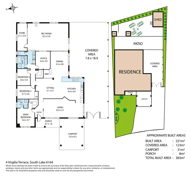 Floorplan of Homely house listing, 4 Virgilia Terrace, South Lake WA 6164