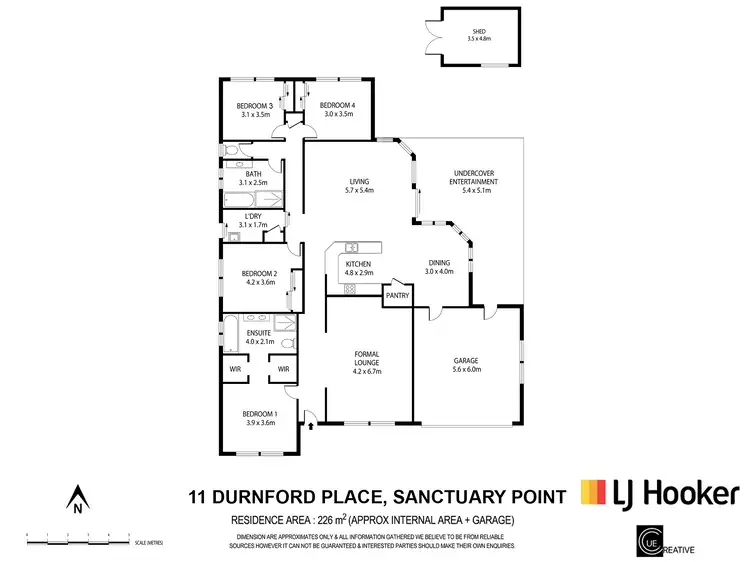 Floorplan of Homely house listing, 11 Durnford Place, St Georges Basin NSW 2540