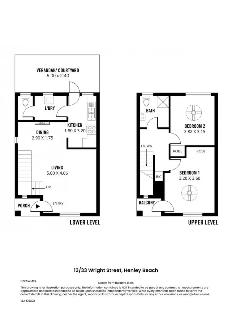 Floorplan of Homely unit listing, 13/33 Wright Street, Henley Beach SA 5022