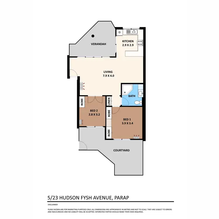 Floorplan of Homely unit listing, 5/23 Hudson Fysh Avenue, Parap NT 820