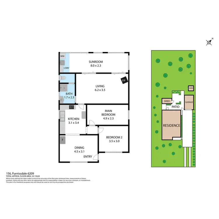 Floorplan of Homely house listing, 156 Furnissdale Road, Furnissdale WA 6209