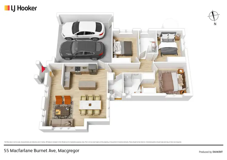 Floorplan of Homely house listing, 55 Macfarlane Burnet Avenue, Macgregor ACT 2615