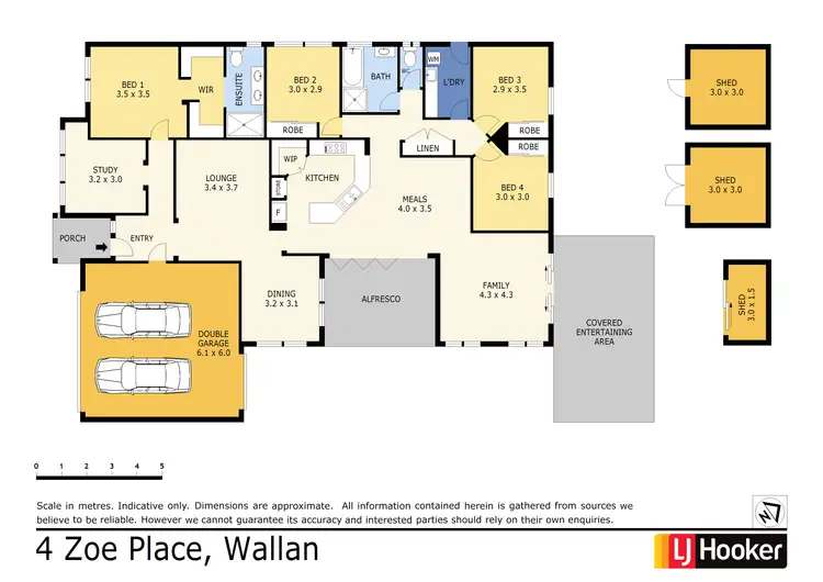 Floorplan of Homely house listing, 4 Zoe Place, Wallan VIC 3756