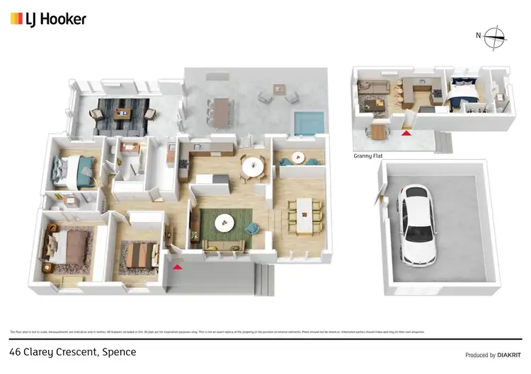 Floorplan of Homely house listing, 46 Clarey Crescent, Spence ACT 2615