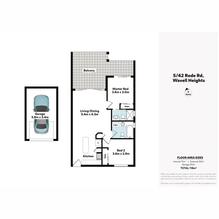 Floorplan of Homely apartment listing, 5/42 Rode Road, Wavell Heights QLD 4012