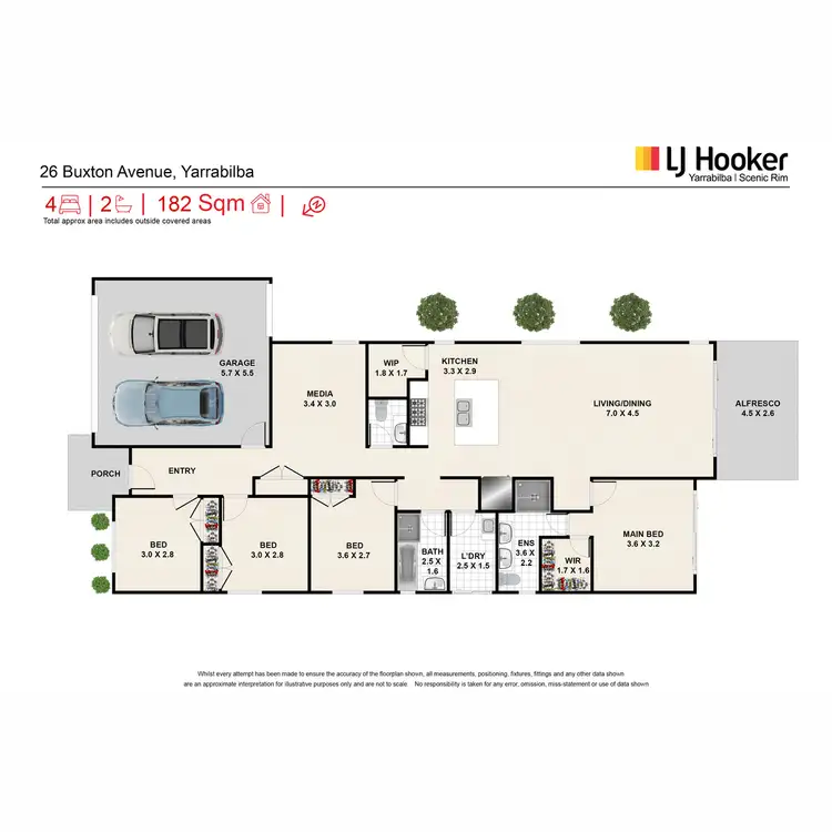 Floorplan of Homely house listing, 26 Buxton Avenue, Yarrabilba QLD 4207