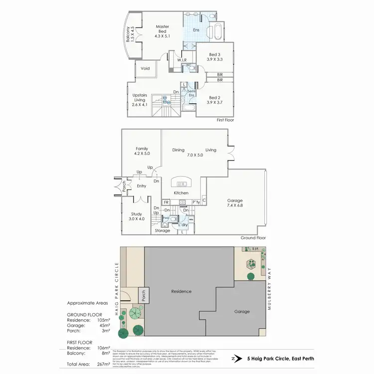 Floorplan of Homely house listing, 5 Haig Park Circle, East Perth WA 6004