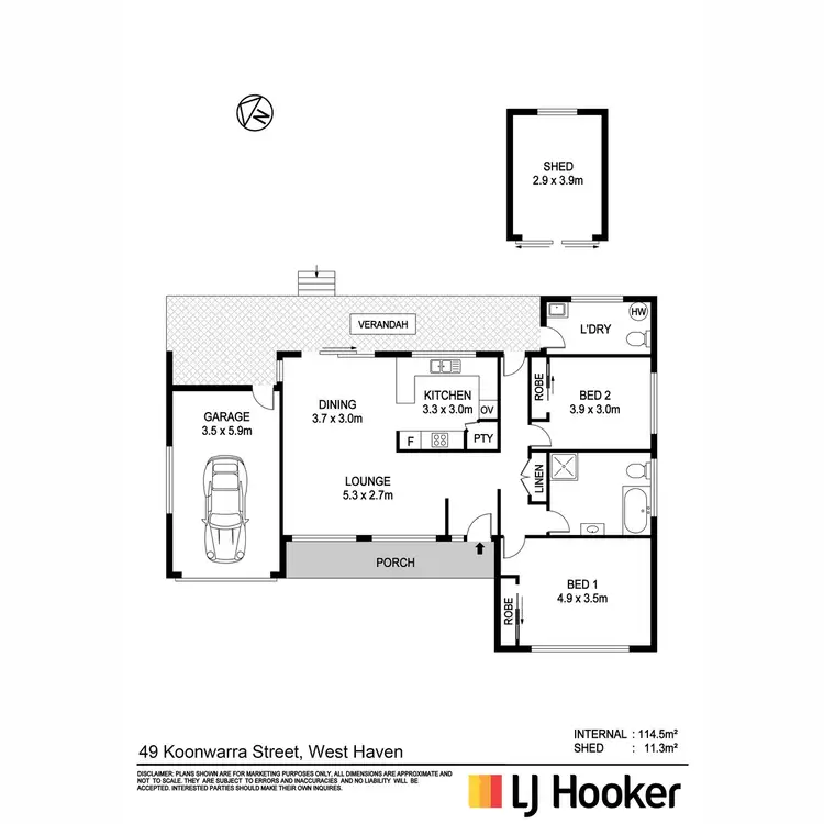 Floorplan of Homely house listing, 49 Koonwarra Street, West Haven NSW 2443