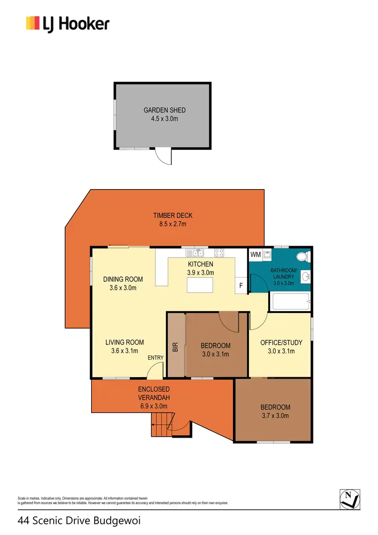 Floorplan of Homely house listing, 44 Scenic Drive, Budgewoi NSW 2262