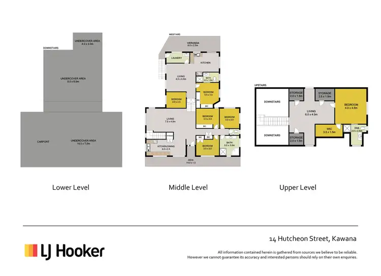 Floorplan of Homely house listing, 14 Hutcheon Street, Kawana QLD 4701