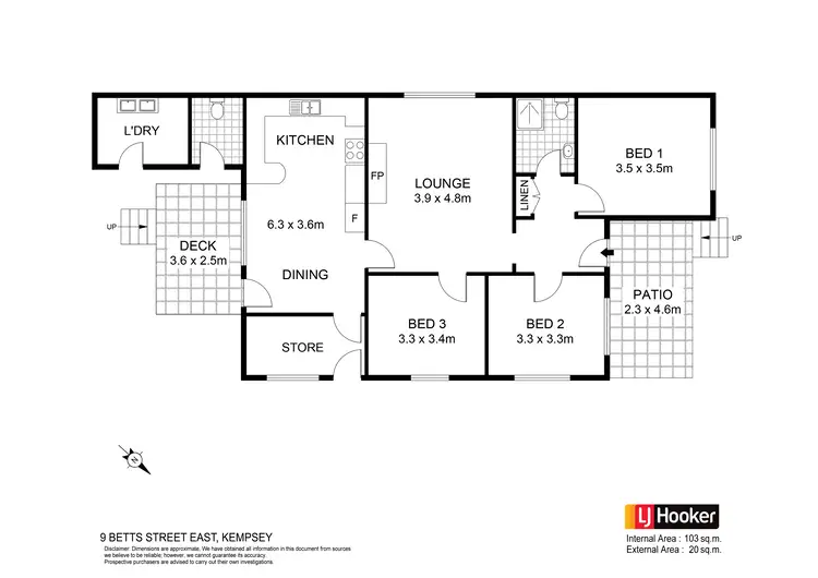 Floorplan of Homely house listing, 9 Betts Street, East Kempsey NSW 2440