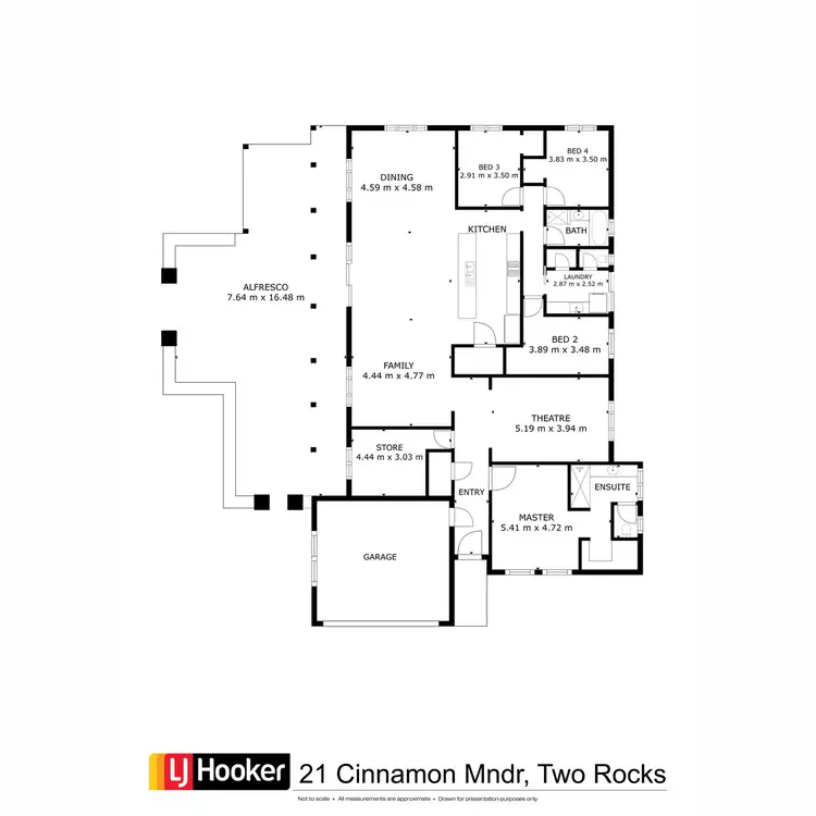 Floorplan of Homely house listing, 21 Cinnamon Meander, Two Rocks WA 6037