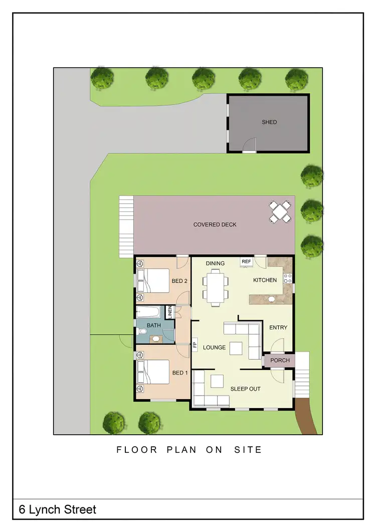 Floorplan of Homely house listing, 6 Lynch Street, Young NSW 2594