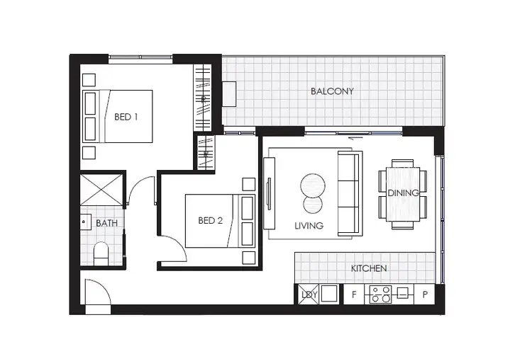 Floorplan of Homely apartment listing, 100/2 Hinder Street, Gungahlin ACT 2912
