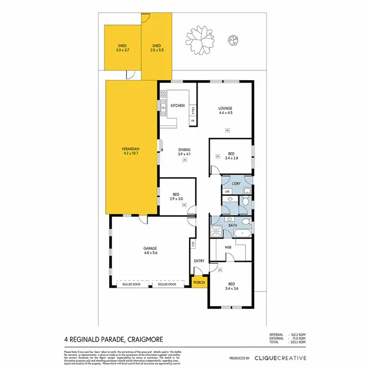 Floorplan of Homely house listing, 4 Reginald Parade, Craigmore SA 5114