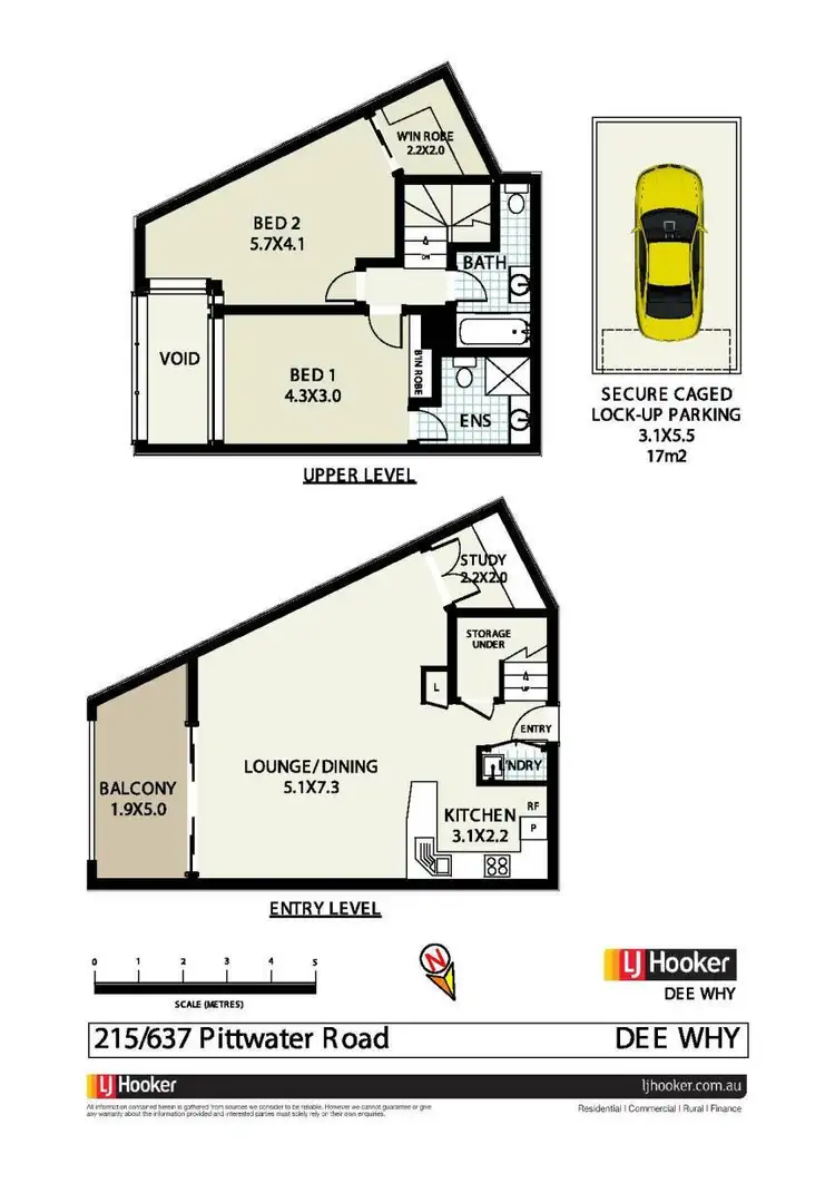 Floorplan of Homely unit listing, 215/637-641 Pittwater Road, Dee Why NSW 2099