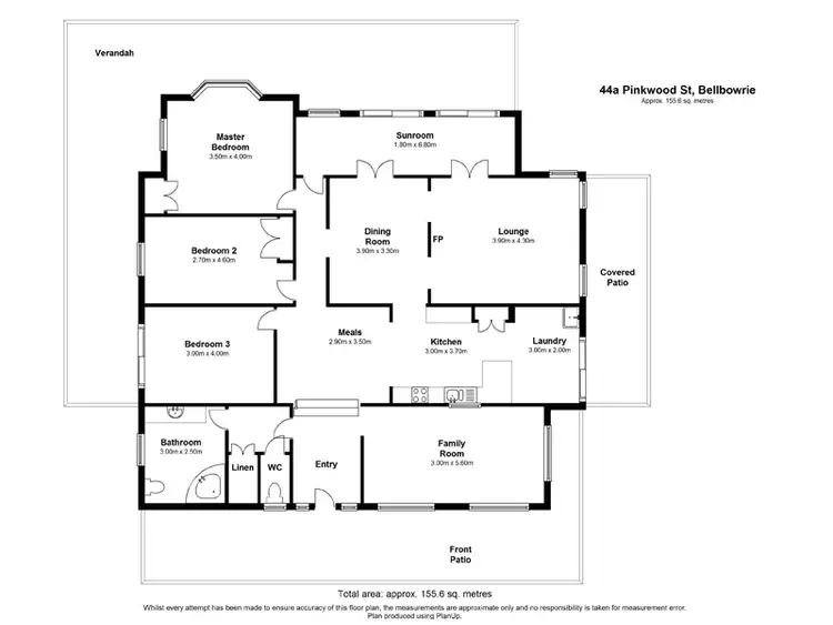 Floorplan of Homely house listing, 44a Pinkwood Street, Bellbowrie QLD 4070