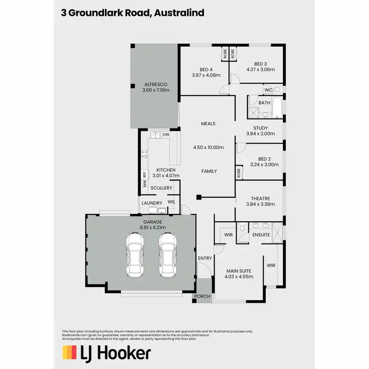 Floorplan of Homely house listing, 3 Groundlark Road, Australind WA 6233
