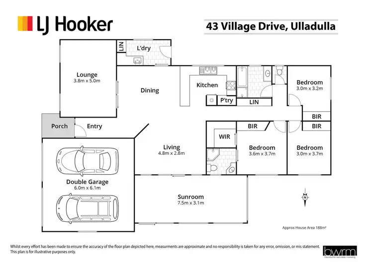 Floorplan of Homely house listing, 43 Village Drive, Ulladulla NSW 2539