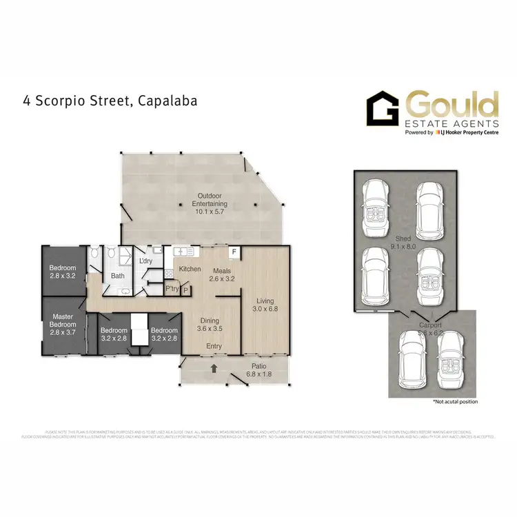 Floorplan of Homely house listing, 4 Scorpio Street, Capalaba QLD 4157