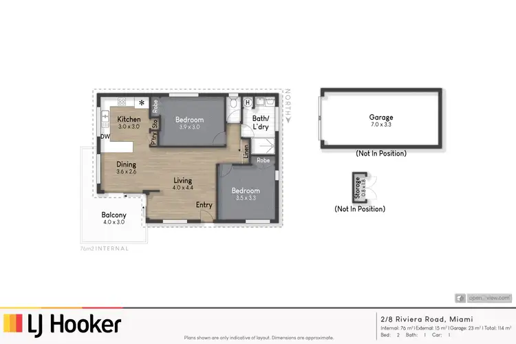 Floorplan of Homely unit listing, 2/8 Riviera Road, Miami QLD 4220