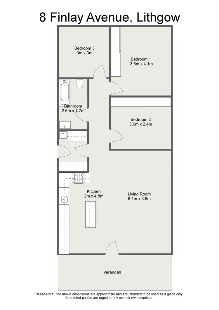 Floorplan of Homely house listing, 8 Finlay Avenue, Lithgow NSW 2790