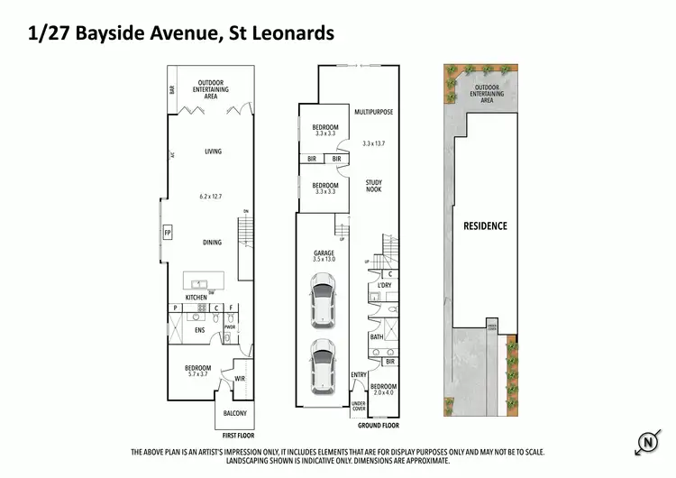 Floorplan of Homely house listing, Lot 1/27 Bayside Avenue, St Leonards VIC 3223