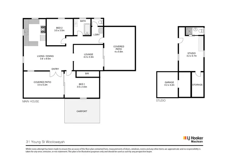 Floorplan of Homely house listing, 31 Young Street, Wooloweyah Via, Yamba NSW 2464
