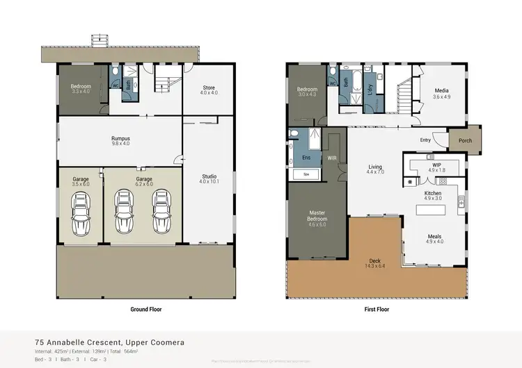 Floorplan of Homely house listing, 75 Annabelle Crescent, Upper Coomera QLD 4209