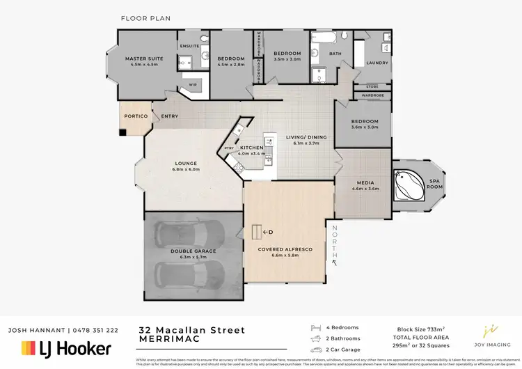 Floorplan of Homely house listing, 32 Macallan Street, Merrimac QLD 4226