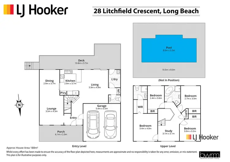 Floorplan of Homely house listing, 28 Litchfield Crescent, Long Beach NSW 2536
