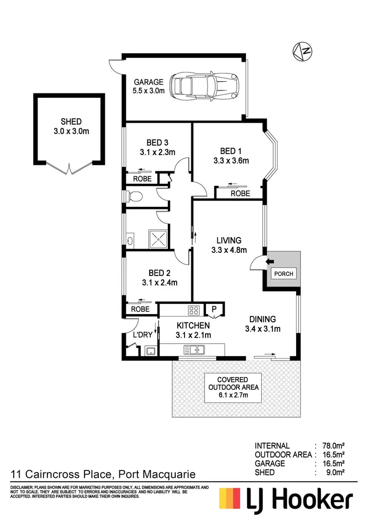Floorplan of Homely house listing, 11 Cairncross Place, Port Macquarie NSW 2444