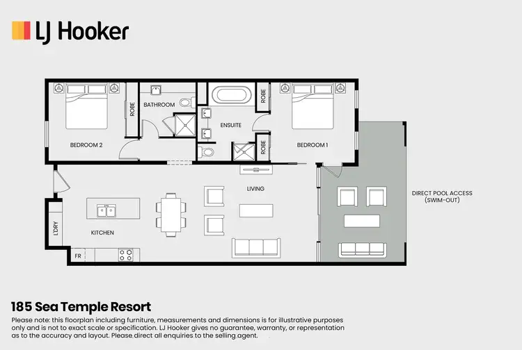 Floorplan of Homely unit listing, 185 Sea Temple/22 Mitre Street, Port Douglas QLD 4877