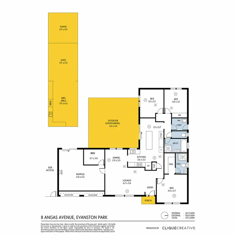 Floorplan of Homely house listing, 8 Angas Avenue, Evanston Park SA 5116