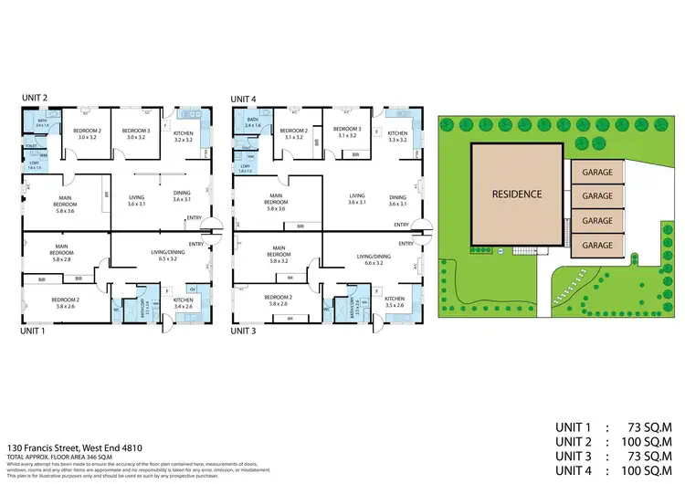 Floorplan of Homely block of units listing, 130 Francis Street, West End QLD 4810