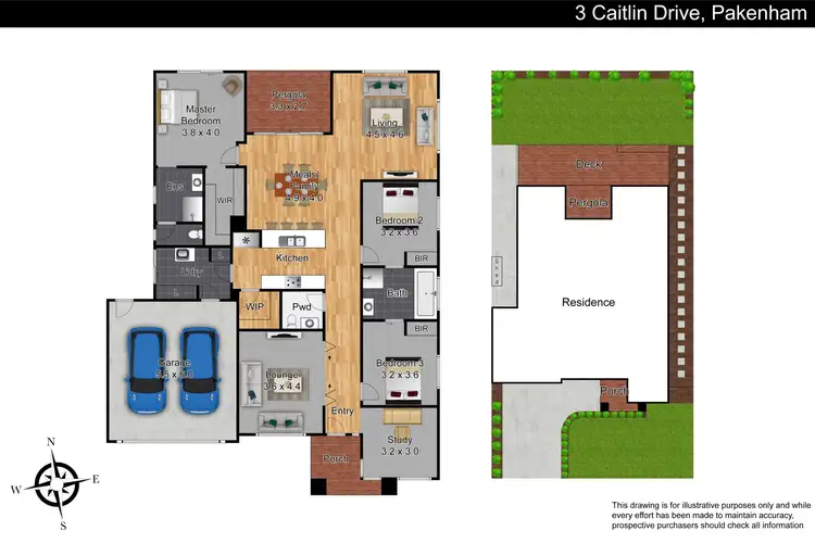 Floorplan of Homely house listing, 3 Caitlin Drive, Pakenham VIC 3810