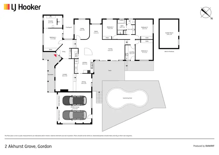 Floorplan of Homely house listing, 2 Akhurst Grove, Gordon ACT 2906