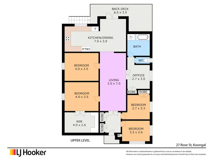 Floorplan of Homely house listing, 27 Rose Street, Koongal QLD 4701