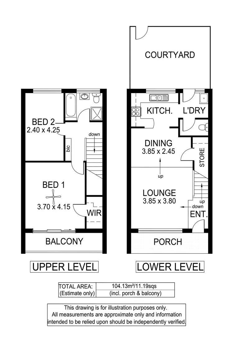 Floorplan of Homely townhouse listing, 21/9 O G Road, Klemzig SA 5087